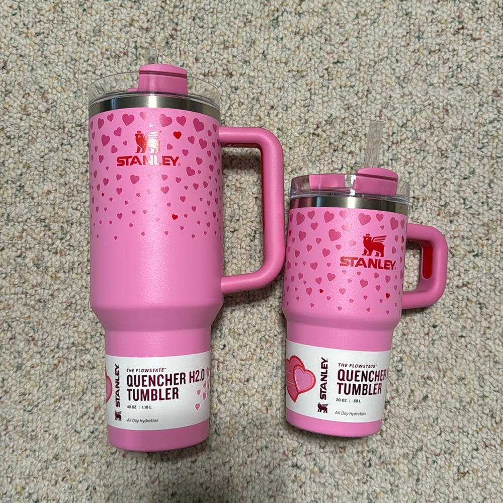 Stanley Valentines Stainless Steel Quencher Tumbler Sweet Hearts Set